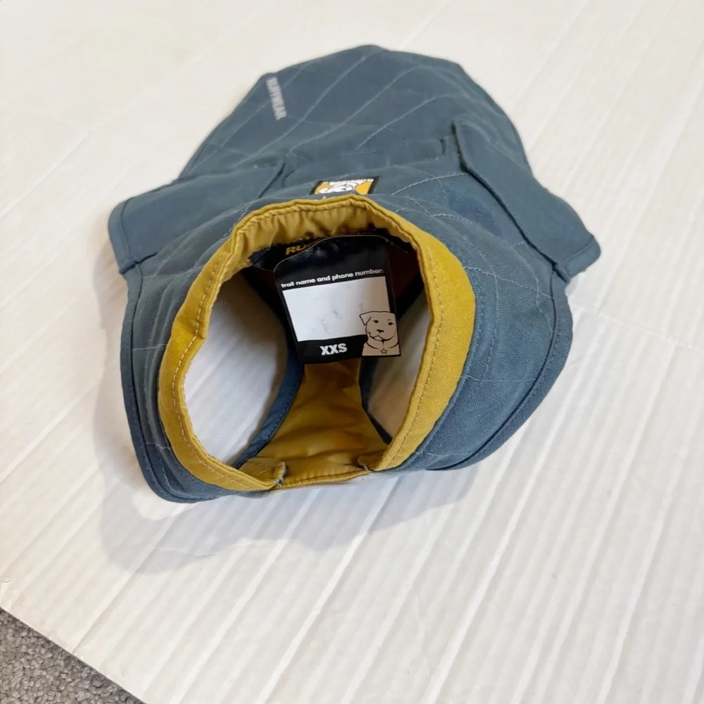 Ruffwear Stumptown Insulated Dog Vest Size XXS Blue And Gold Quilted Harness